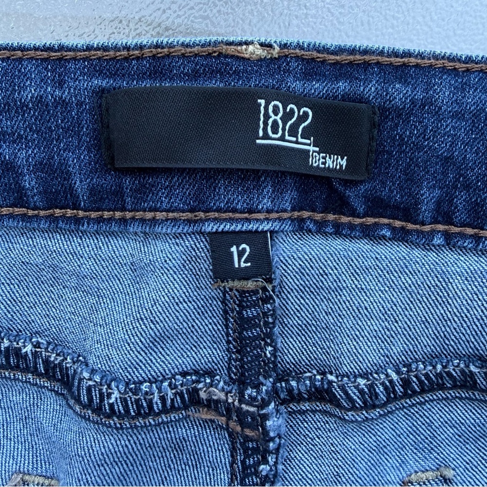 1822 Denim Mid-Rise Boot Cut Stretch Jeans ~ Size 12 - Picture 6 of 8